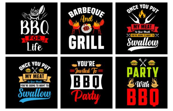BBQ T-Shirt Designs & Graphics Bundle