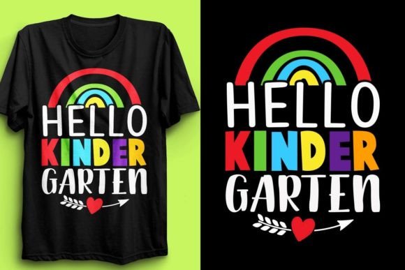 HELLO KINDERGARTEN DESIGN: Graphics & T-Shirt Designs