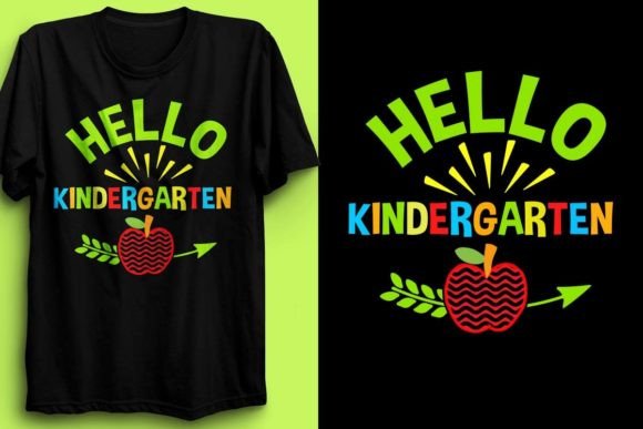 HELLO KINDERGARTEN Graphics for T-Shirt Designs