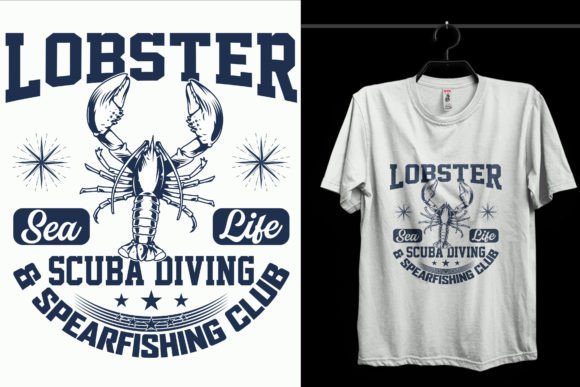 Lobster Sea Fishing T-Shirt Design Graphics