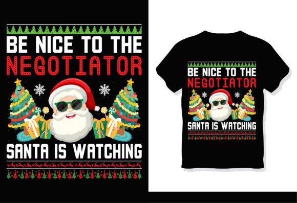 Negotiator Santa Christmas T-Shirt