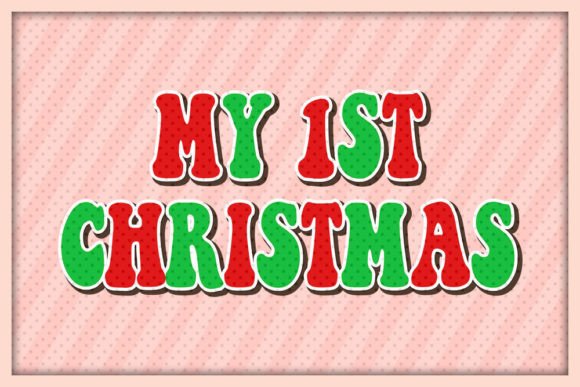 Retro Christmas Sign Sublimation Sticker: Graphics for T-Shirt Designs