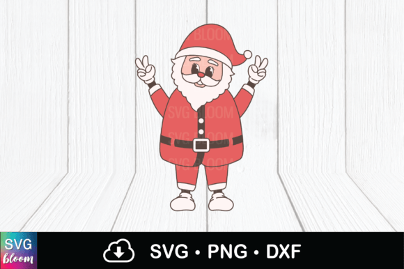 Retro Santa Claus Character: Graphics & Graphic Templates
